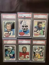 1976 Topps Football PSA 8 9 Six Card Lot Scott Taylor See Other Items For Sale