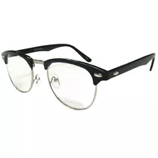 Nerdy Soho Glasses With Black and Silver Frames Malcolm X 50's 60's