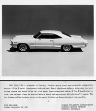 1965 Pontiac Catalina 2 +2 press release 8 x 10 Photograph