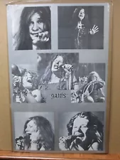 Black and White Poster Janis Joplin Rock n' Roll vintage poster Inv#G1982