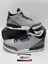 Mens Size 12 - Nike Air Jordan 3 Retro Wolf Grey Black (136064-004) Clean OG Box