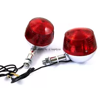 2X Rear turn signal Winker for Suzuki GT250 GT185 T500 TC185 TS400 Red lens (For: Suzuki TS400)