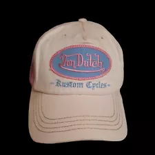 Von Dutch Bustom Cycles Pink Plastic Snap Cap For Women One Size