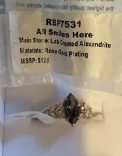 Bp Bomb Ring All Smiles Here Genuine Alexandrite Rose Gold Size 8