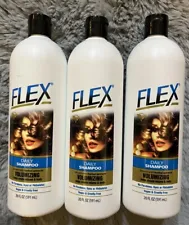 Lot of 3 Flex Daily Volumizing Herbal Extract Shampoo 20 Fl. oz. FULL-SIZE!