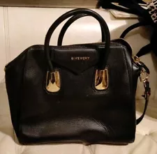 Givenchy Antigona Stamped Shoulder Bag Small Black Leather