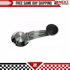 New Window Crank Handle Chrome & Black LH or RH Side For 1965-1990 GM Vehicles