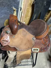 Western Saddle RS Saddlery 13” Free Ship/leather/deep Seat/kids/ Adults