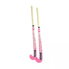 Harrow Willow Junior 34" Pink/White Wood Field Hockey Stick for Beginners