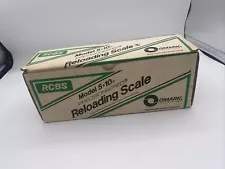 RCBS Model 5-10 Reloading Powder Beam Scale With Original Box And Manual New