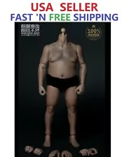 WorldBox 1/6 Durable Male Figure Fat Plump Body AT018 For Hot Toys WWE UFC ❶USA❶