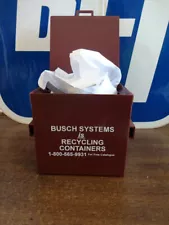 RARE BUSCH SYSTEMS PLASTIC FRONT LOAD GARBAGE TRUCK TRASH DUMPSTER/CONTAINER