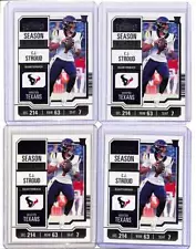 (4) Lot 2023 Contenders CJ Stroud Rookie RC Ticket #40 Texans