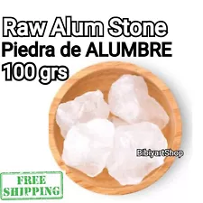 Raw Alum Stone 100 Grs 100% Natural Piedra de Alumbre Potassium alum