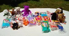 TY Beanie Babies + McD’s Lot of +20 pc In Bags + Harrod’s ’09 Bear, Relay 4 Life