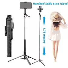 68" Wireless Selfie Stick Tripod Stand Foldable Remote For Phone Shooting Live