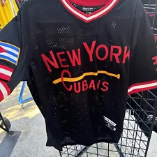 New York Cubans Rings & Crwns Mesh Replica Jersey #17 Size XL NEW