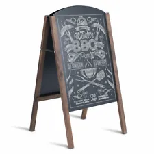 40" Wood A-Frame Chalkboard Sign Menu Board Sidewalk Wedding Signage