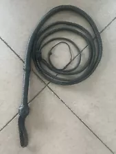 Indiana Jones Bull Whip 4 to 16 Feet 16 Plaits Black Nylon Para-cord Bullwhip