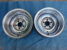 Chrome Reverse Wheels 14x8 Ford-Mopar-AMC Pair