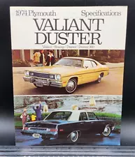 1974 Chrysler Plymouth Valiant Duster Scamp Dealer Sales Showroom Brochure 4pgs