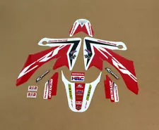 2004 - 2012 HONDA CRF 50 GRAPHICS CRF50 RED / BLACK MOTOCROSS STICKER DECALS KIT