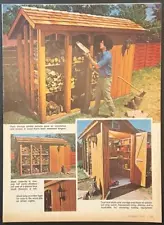 Fire Wood Shed 5’x10’ HowTo Build PLANS w/Storage & Triple Deck Bunk Beds