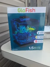 GloFish Betta Aquarium Kit 1.5 Gallons Fish Glow in The Dark Fish Tank