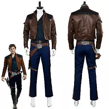 Han Solo Cosplay Costume Halloween Carnival Disguise Party Adult Men's Fullset