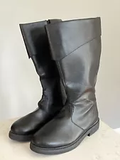 Funtasma Darth Vader Boots Pirate Captain Side Zipper Knee High Men Large 12 -14