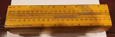 Wood Ruler Pencil Box Storage Desk Organizer Teacher Primitive Old School