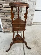 Antique Colonial Georgian Style Mahogany Furniture Wash 33" Basin Stand & Bowl