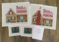 HANDPAINTED NEEDLEPOINT What's the Point 3D Gingerbread House, Stitch Guide (98)