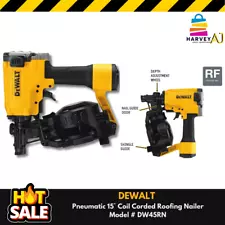 DEWALT DW45RN 1-3/4 TO 3/4-Inch 15-Degree Pneumatic Coil Roofing Nailer