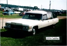 1974 Cadillac hearse auto car show photo 3.5x5 FREE SHIPPING