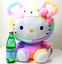 Sanrio Hello Kitty Rainbow Teddy Bear Costume Jumbo 18" Stuffed Plush Girls Doll