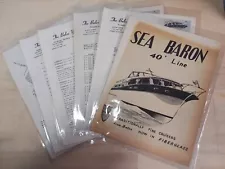 Vintage Sales Brochure For 40' Sea Baron Yacht The Balco Yacht Company