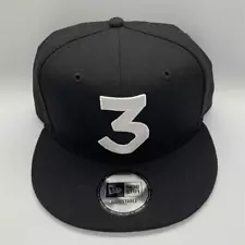 Chance the Rapper '3' Logo 9FIFTY Adjustable Snap-Back New Era Cap - Black