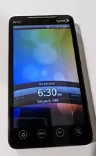 HTC Evo 4G (PC36100) Black Smartphone Sprint 1 GB Factory Reset