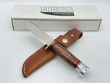 HESS KNIFEWORKS Amboyna Burl Tiburon Hunter w/ Sheath MINT IN BOX