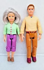 Loving Family Dollhouse Dolls Grandmother Mom Aunt + Male Grandfather Dad Uncle