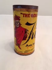 EMPTY Vtg Kilall Powder Tin The Genuine Killer ~ Poison Grim Reaper Graphics