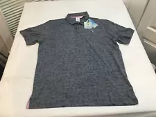 NWT $90.00 Puma Golf Mens Arnold Palmer Cloudspun King Polo Navy Sz LARGE