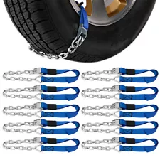 10Pcs Wheel Tire Snow Chains For Car Truck Anti-skid Emergency Winter Universal