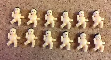 Creepy Vintage Mini 12 Plastic Baby Dolls for Doll House Figures Bundle Job Lot