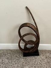 New ListingUnique Abstract Modern Decor Sculpture Faux Bronze Patina