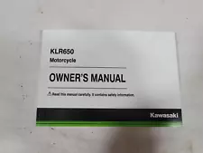 2015 Kawasaki KLR650 Owner's Manual, KL650EF