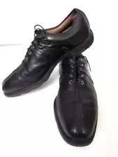 Footjoy ICON Classic Black Leather Golf Shoes Soft Spike Men's 12M