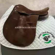 Hurlingham Full Suede American Style Polo Saddle, 16" (Read Description)