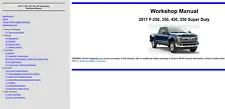 2017 Ford F250 F350 F450 F550 Super Duty XL Truck Factory Service Repair Manual
